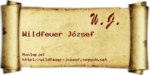 Wildfeuer József névjegykártya